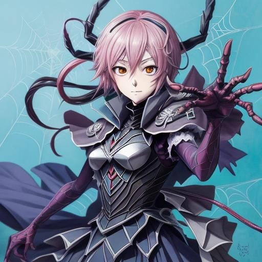 Friendly Spider in Anime Style