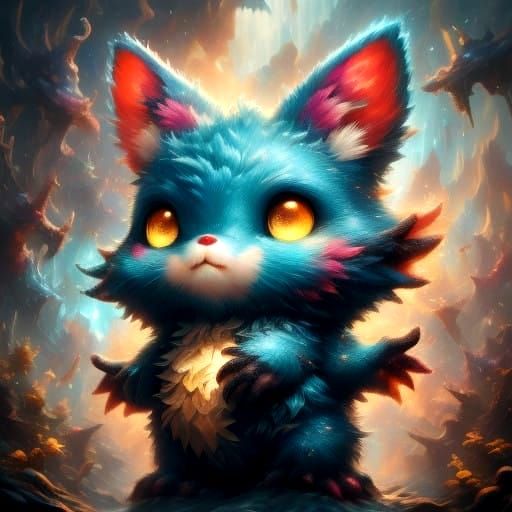 Blue Fantasy Creature - 1.5