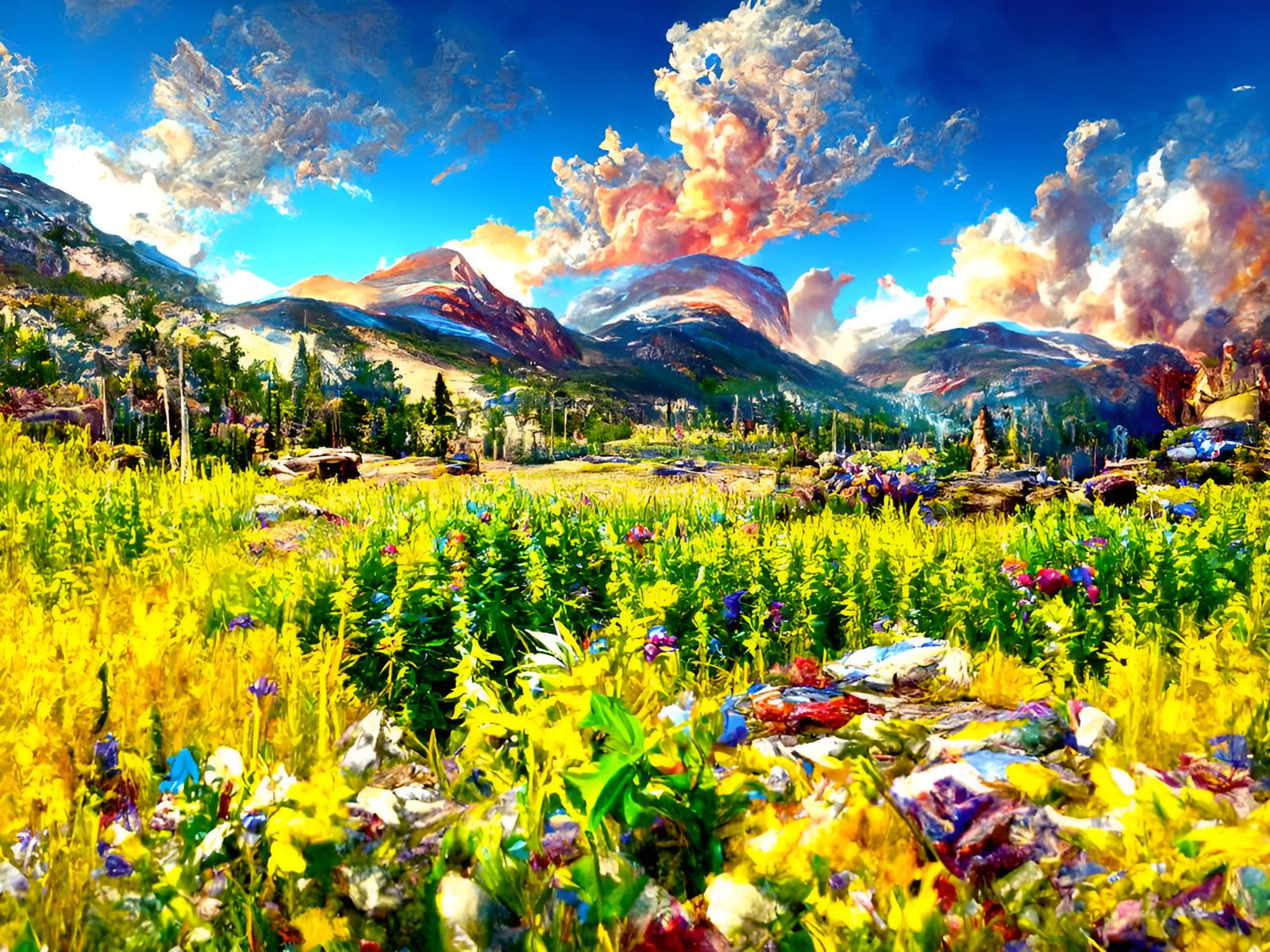 Rocky Mountain National Park Sunset Panorama