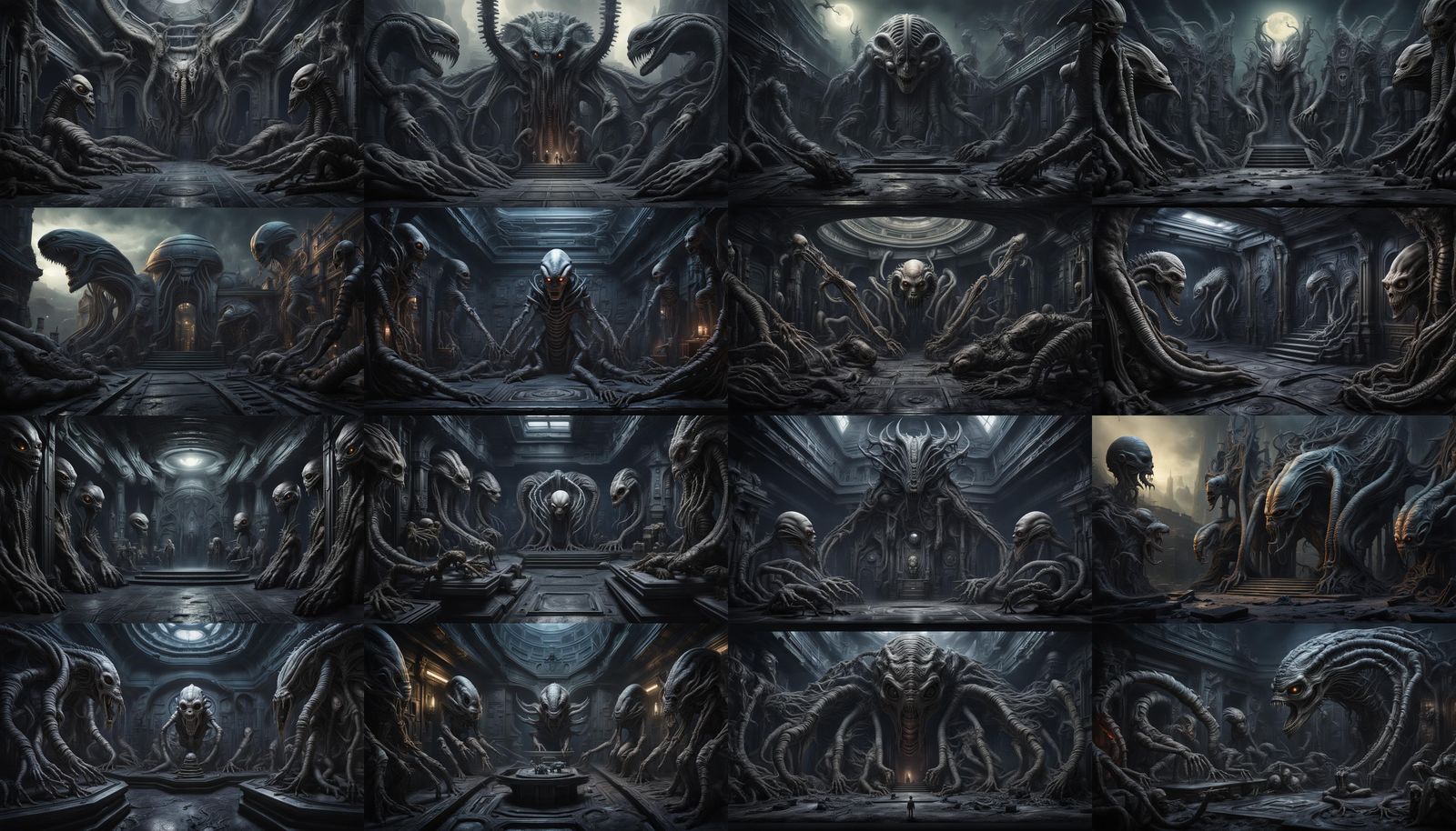 HR Giger Alien and Monsters in Twilight Zone