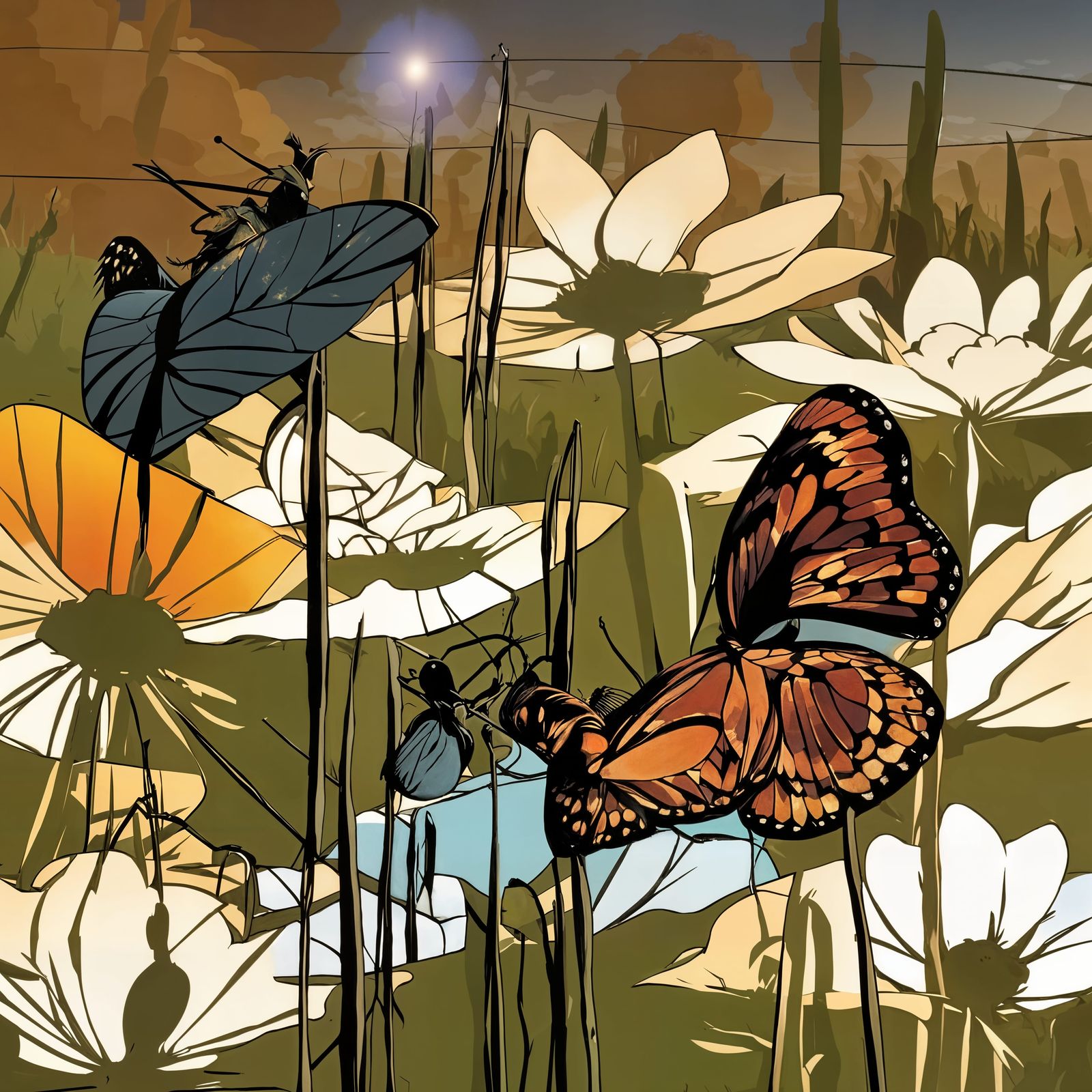 Butterflies Sip Nectar - if there is any