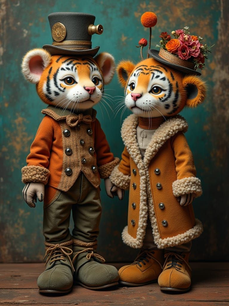 Steamplush Jugglenaut Petallic TigerLilliputians