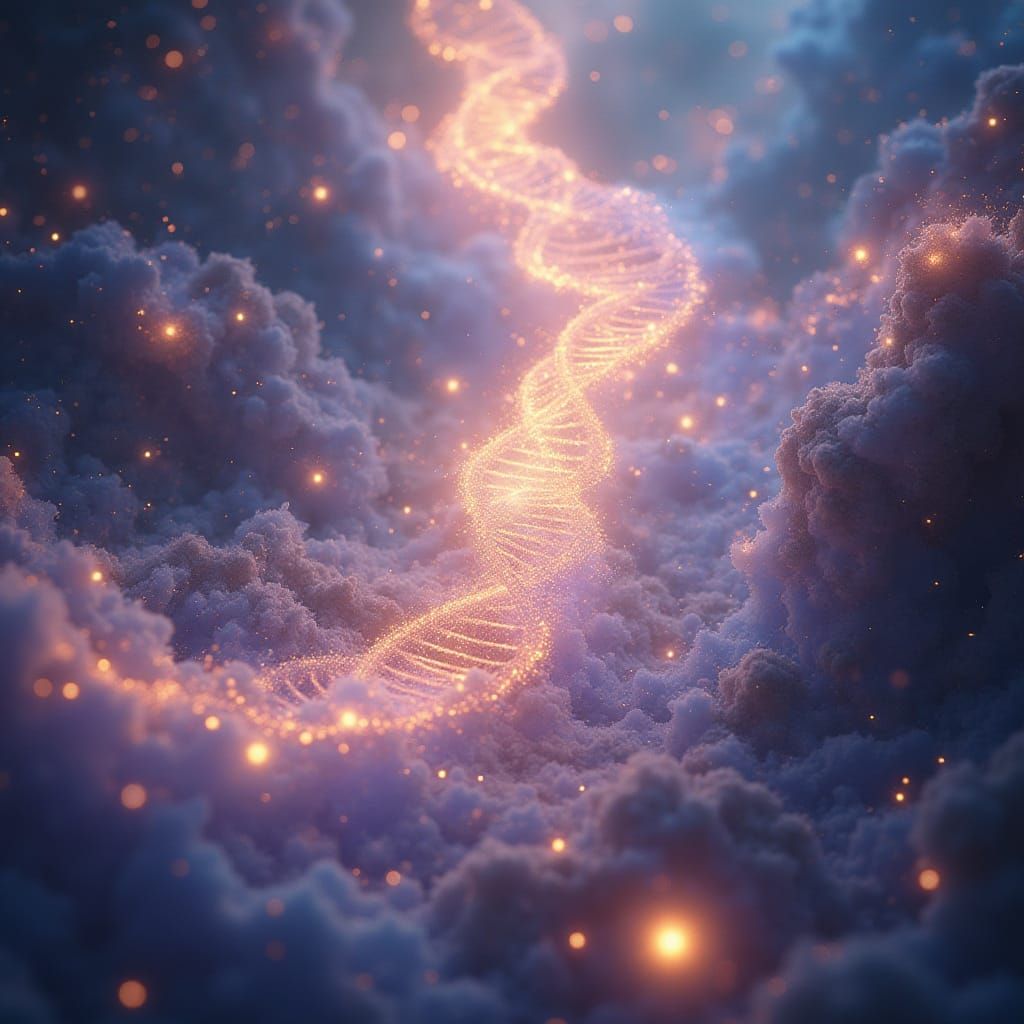 Ethereal Quantum Transformation Scene in Dreamy HD Style