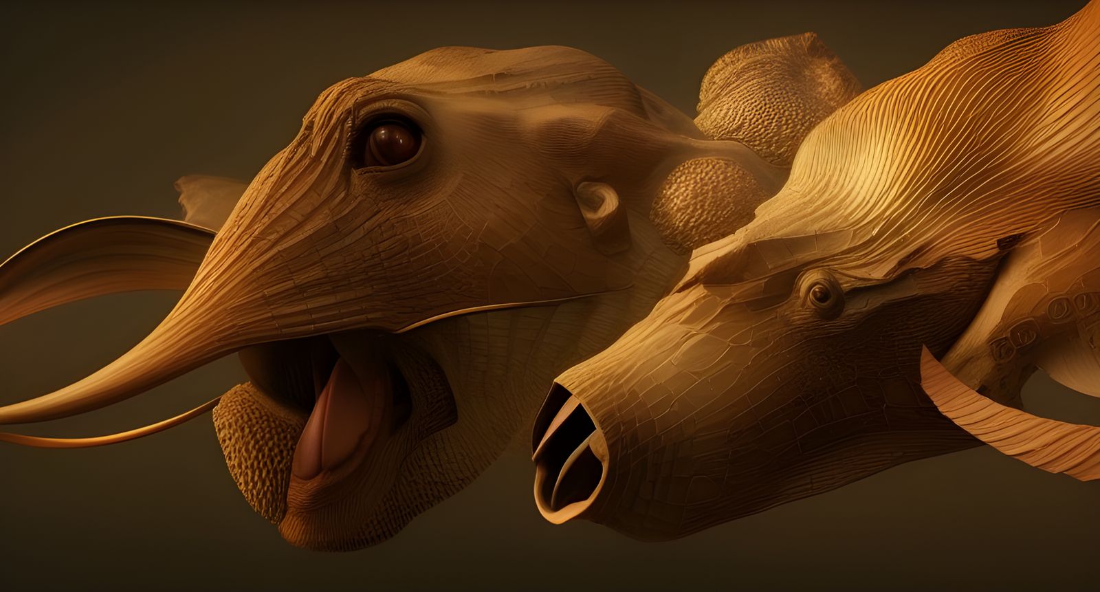 Futuristic Cityscape with Bizarre Creatures