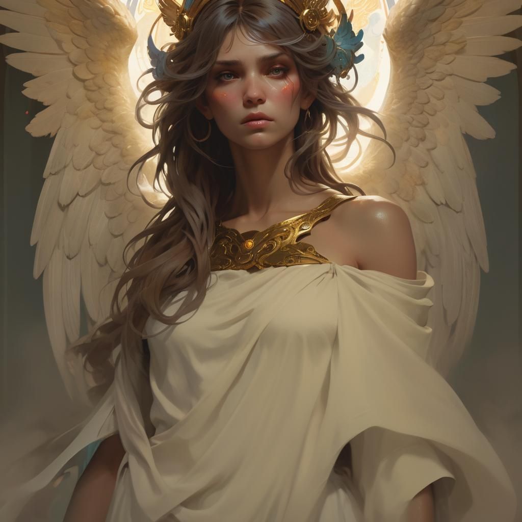 Monster Over Angel: Divine Protection Portrait
