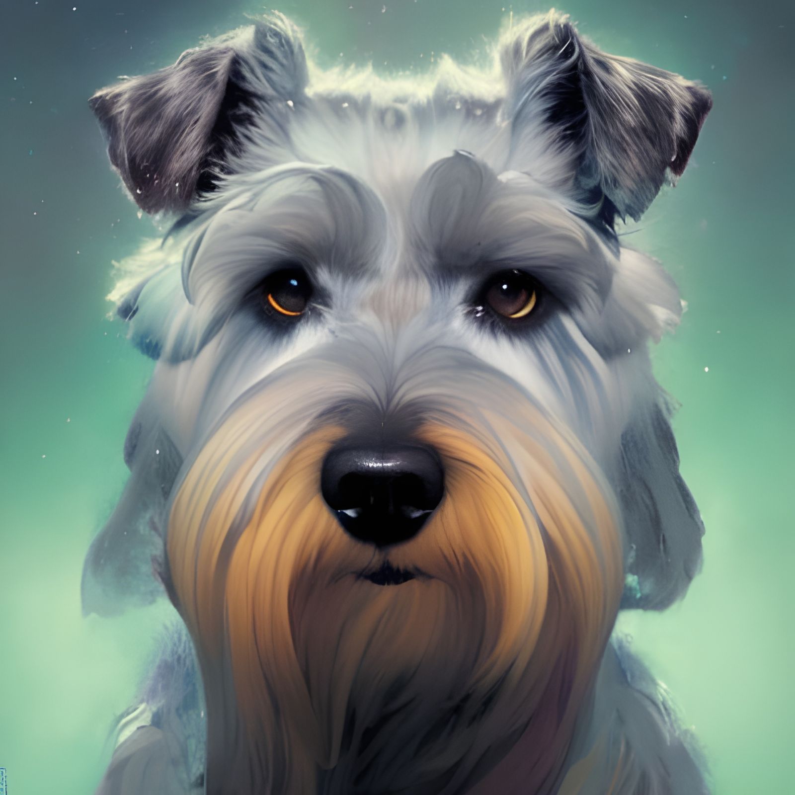 Portrait of schnauzer