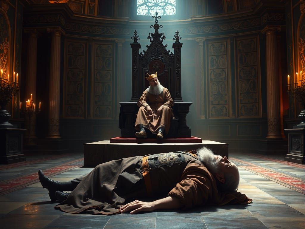 Jester King: A Medieval Oil Painting in 8K