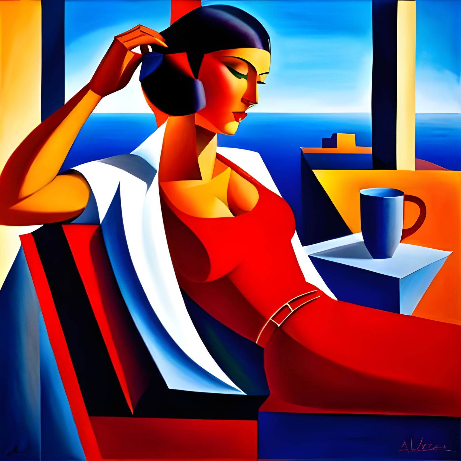 Abstract Andalusian Romance: Cubist Painting