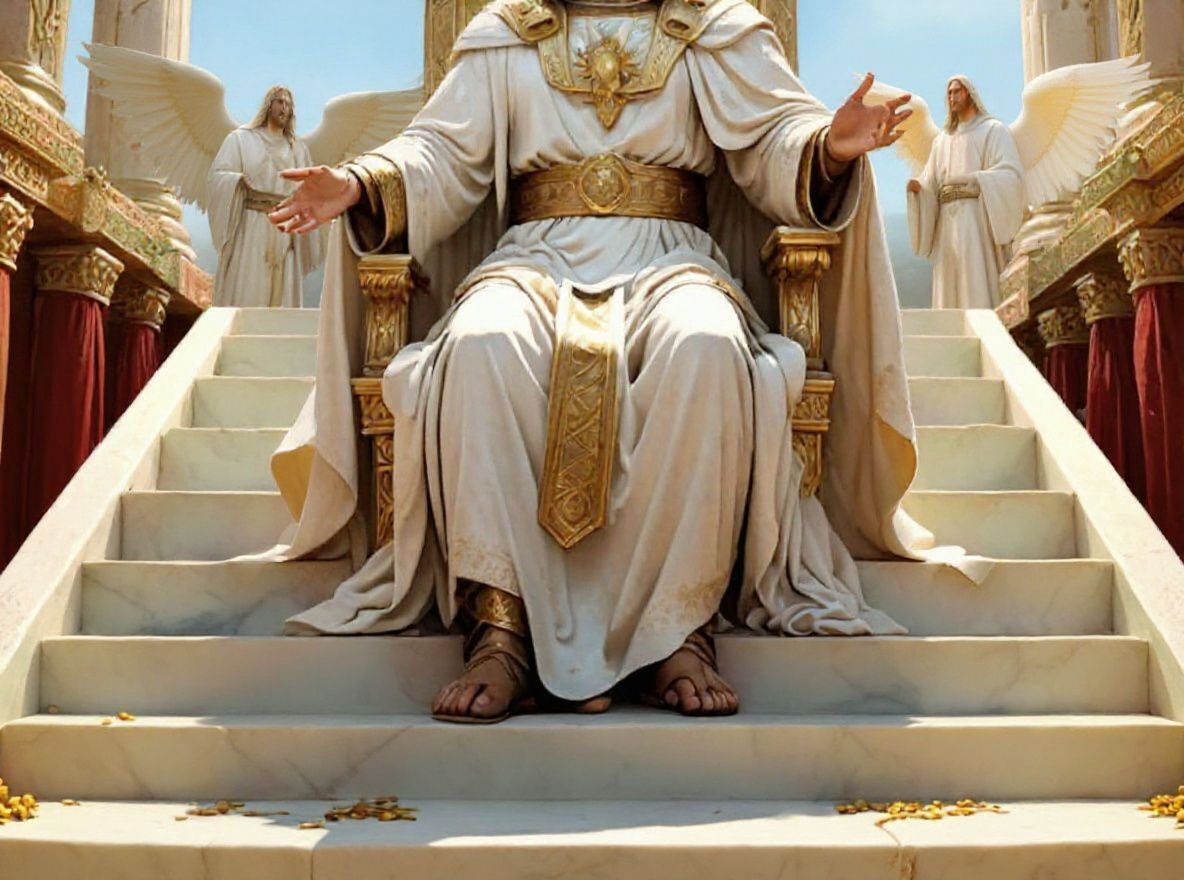 Jesus Ascending to His Throne: A Matte Painting