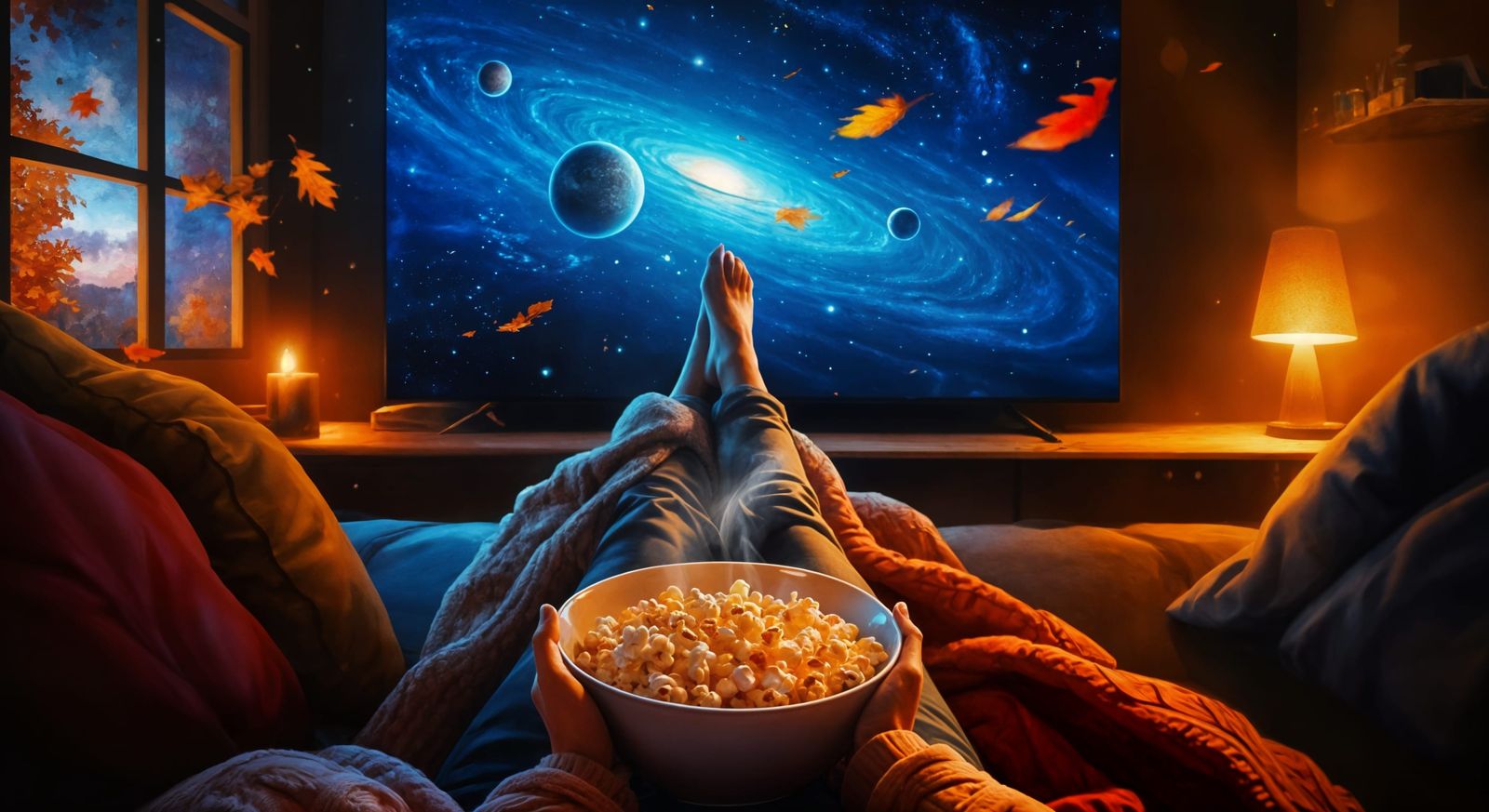 Cozy Autumn Movie Night in Ultra-HD