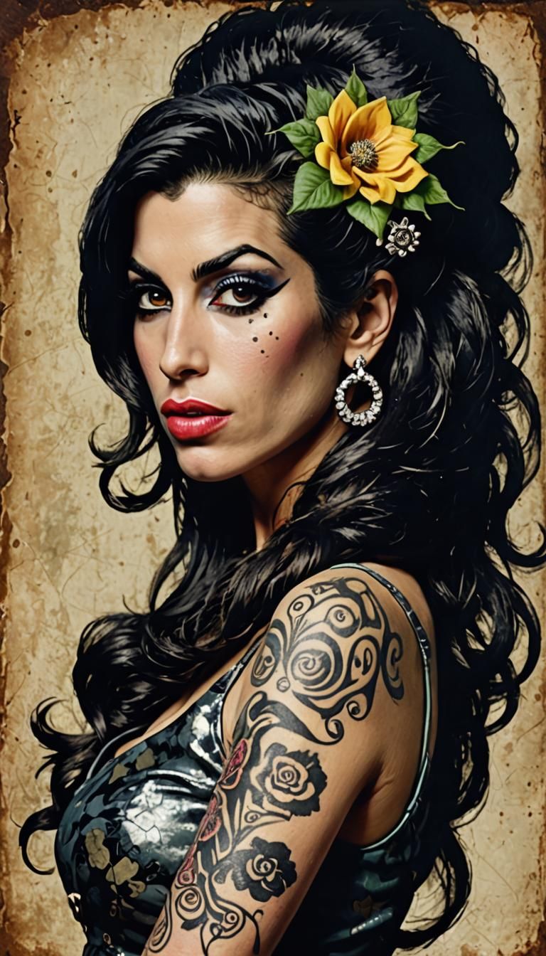 Glam Rock Dazzle in the Spirit of Amy Winehouse