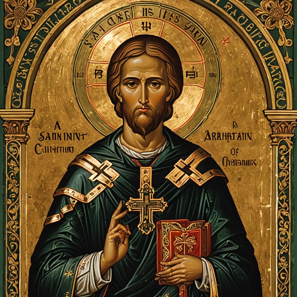 Saint Christian: Digital Art Portrait