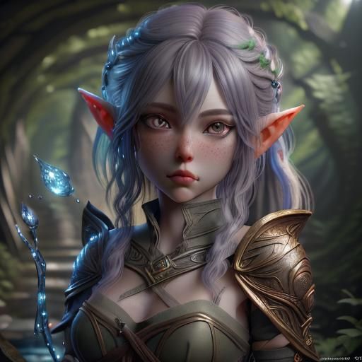 Chibi Elf Portrait in Unreal Engine 5