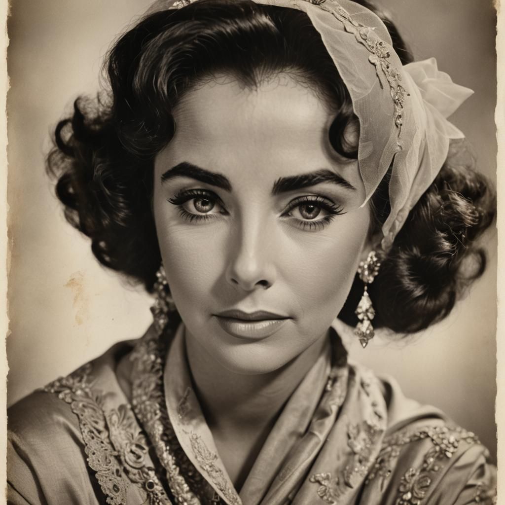 Elizabeth Taylor: A Vintage Hollywood Portrait