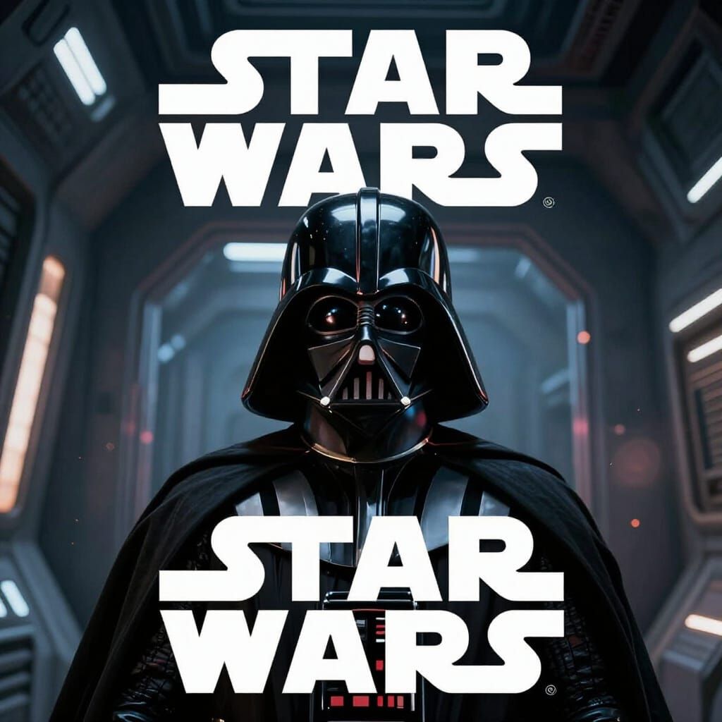Darth Vader Meme in Cinematic Comic Style