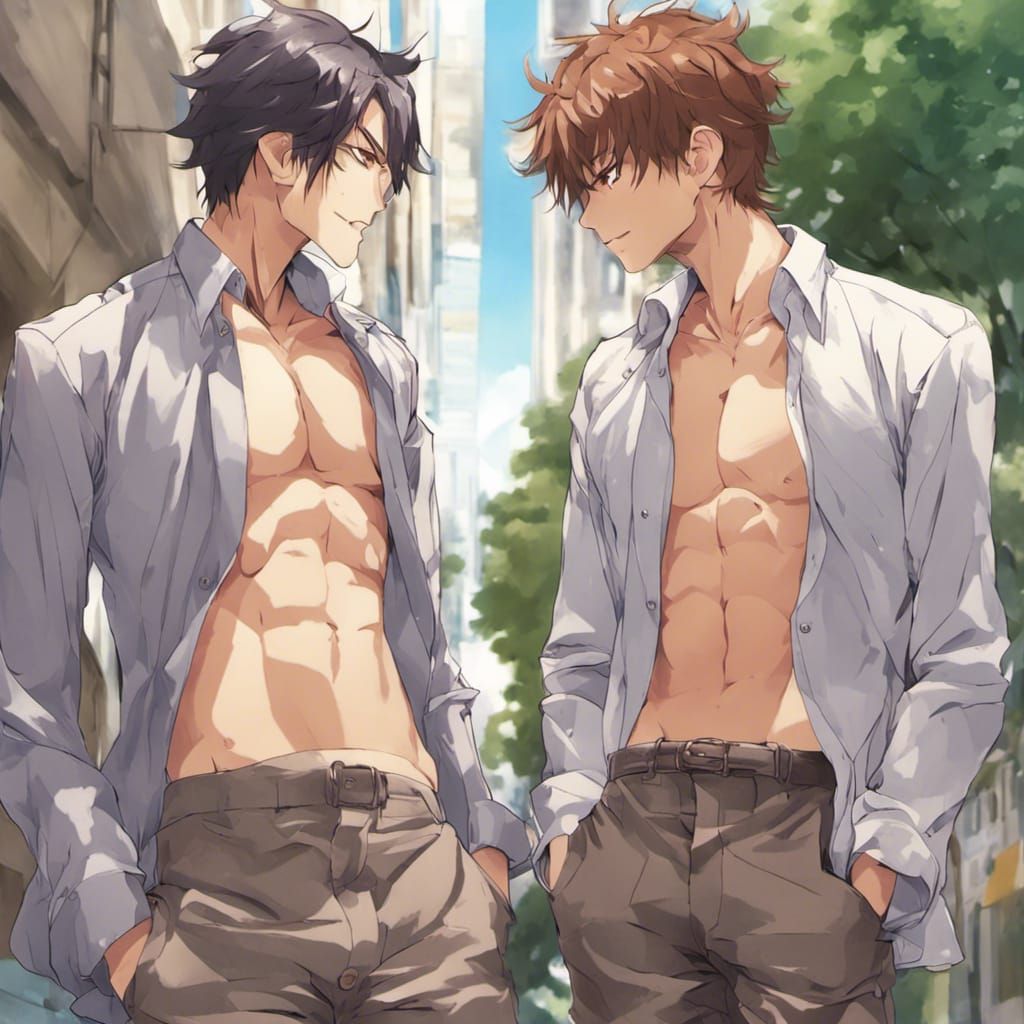 Two Men in Love, Anime Key Visual Style