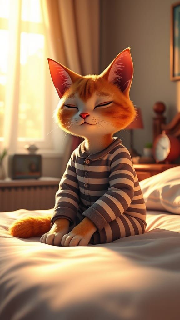 Whimsical Morning Scene in Fantasy Art Style