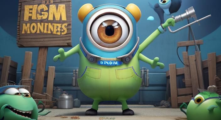 Pixar-Style Animals in a Hospital Movie Poster