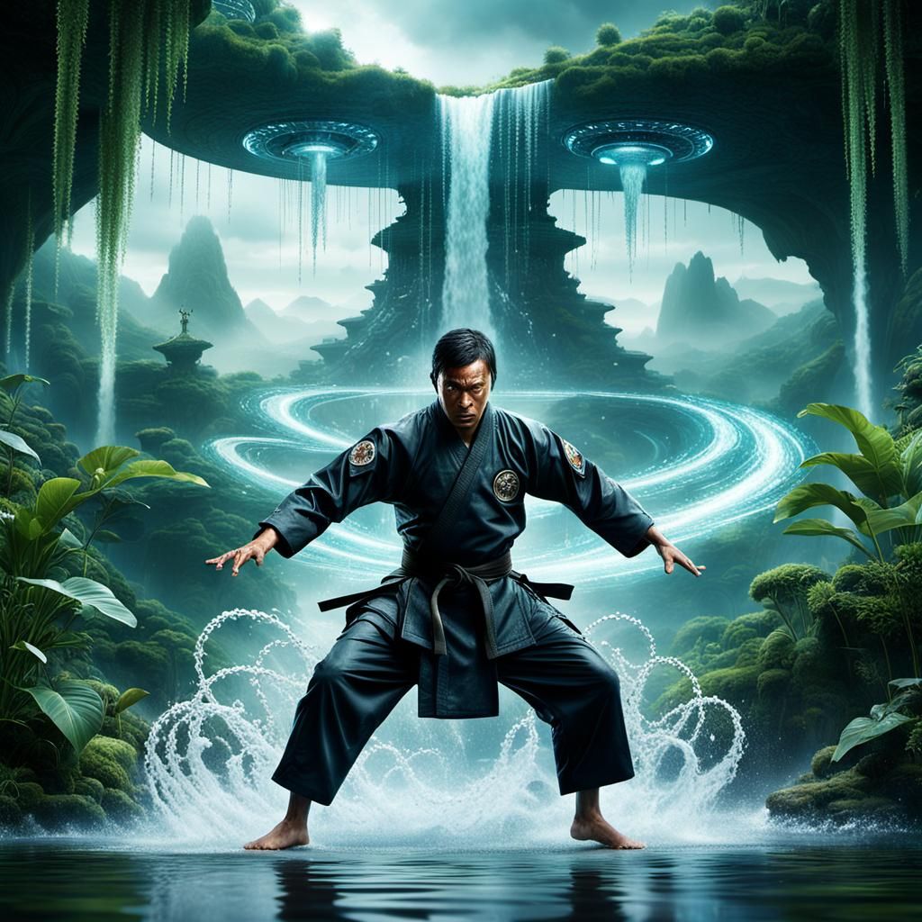 Water Martial Arts Master on Alien Planet