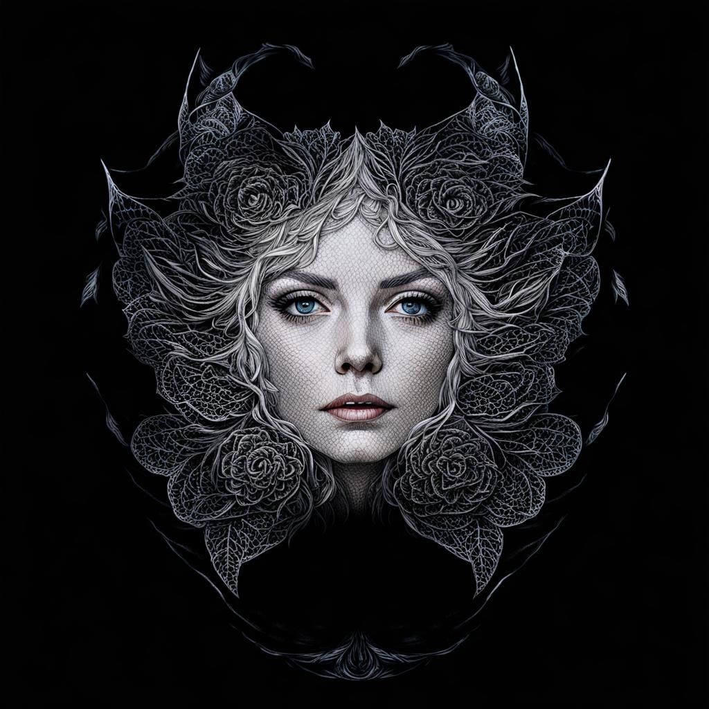 Angelic Debbie Harry as Galadriel in Hyperrealism