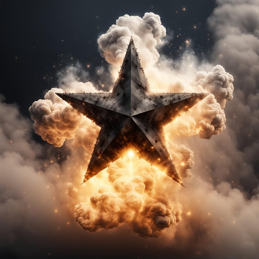 Spectacular Star Erupts from Smoky Cloud