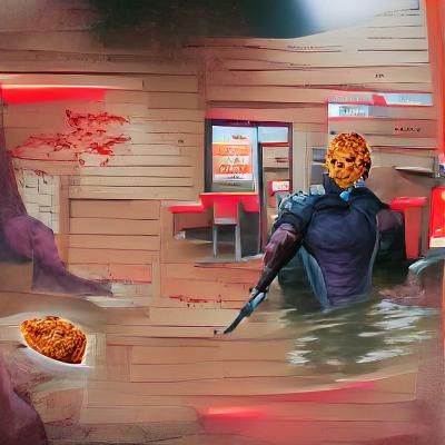 Jason Voorhees Enjoys Popeyes Chicken