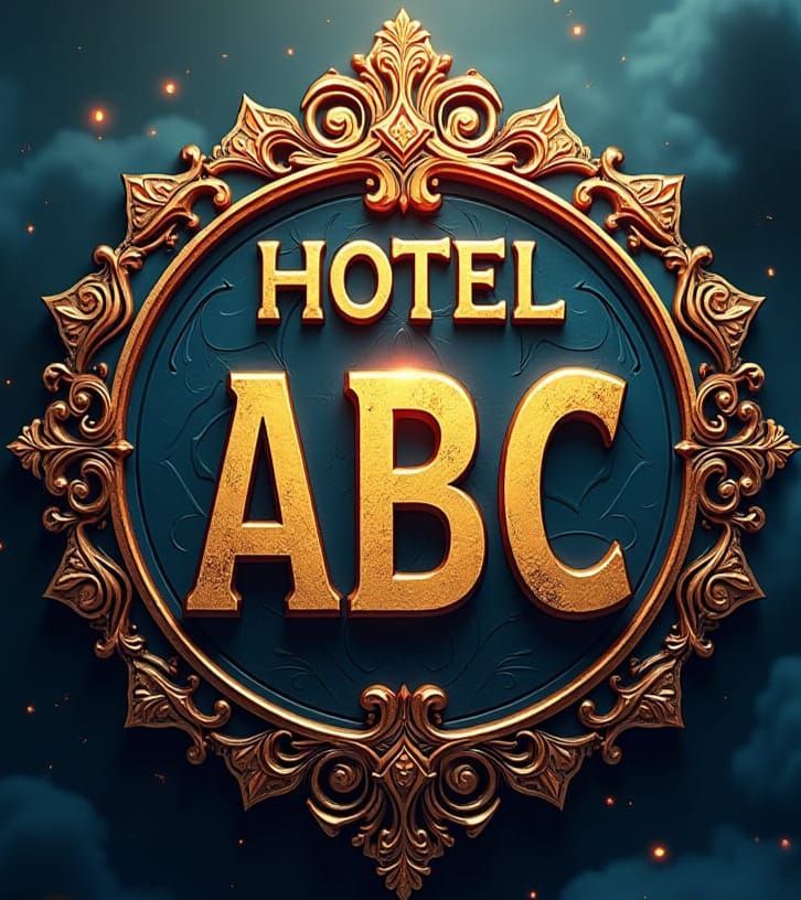 Hotel ABC Professional Logo: Detailed Matte Painting