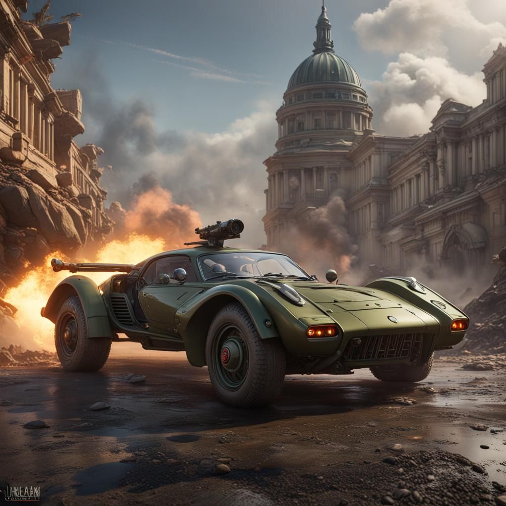 McLaren Military Vehicle in High-Speed Combat