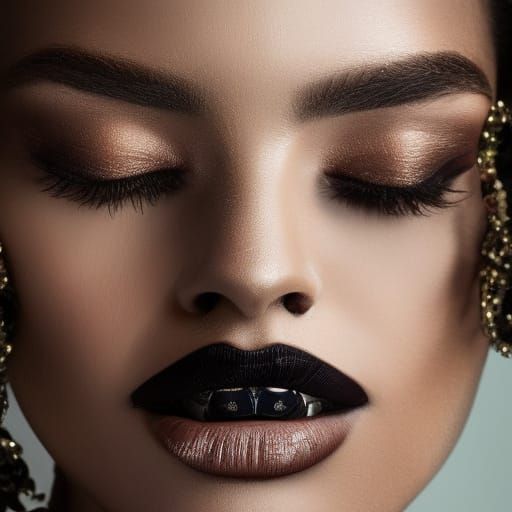 Exquisite Chocolate Cake with Intricate Decorations