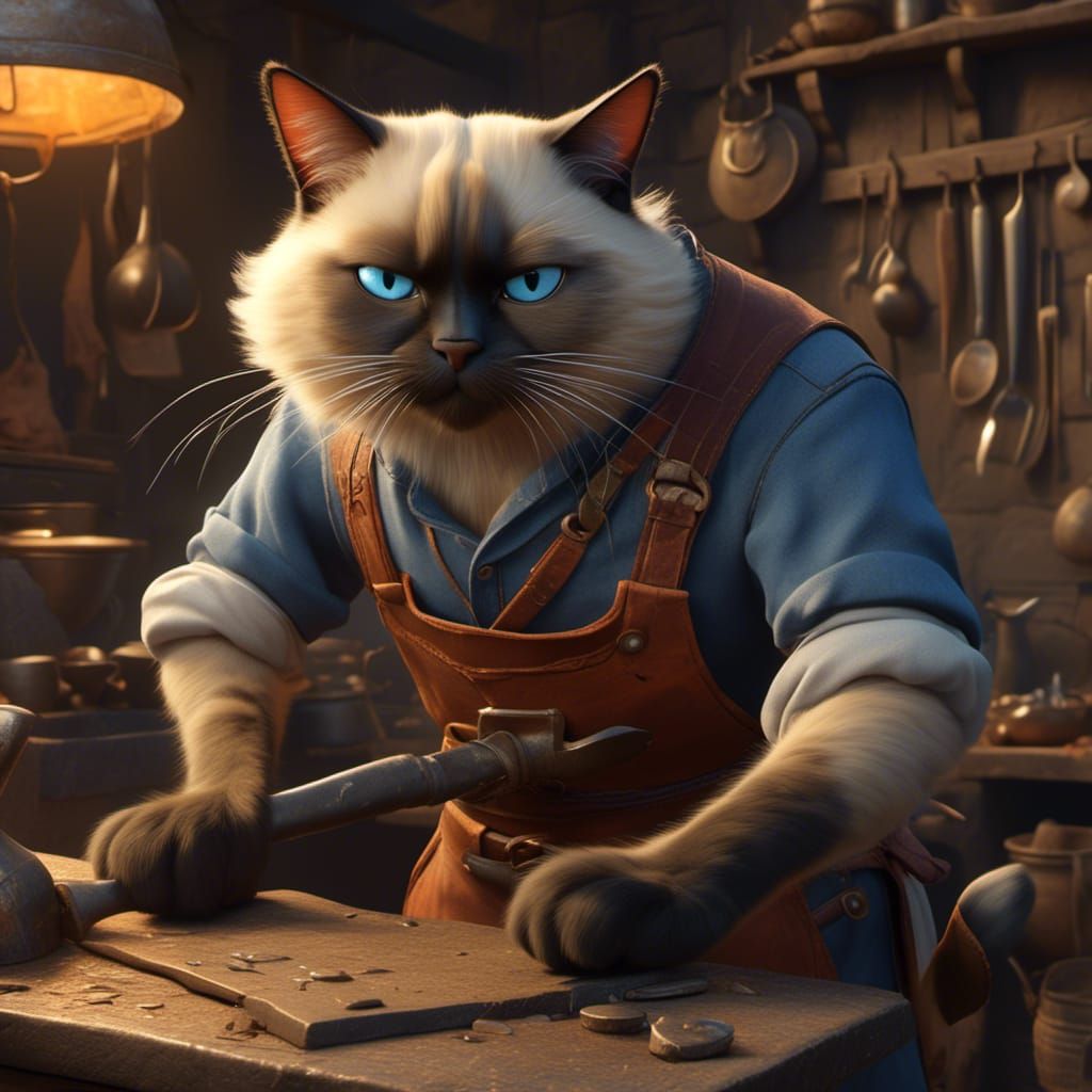 Robert Purrsley (Catskill Blacksmith) : Arthur Purrsley's older brother