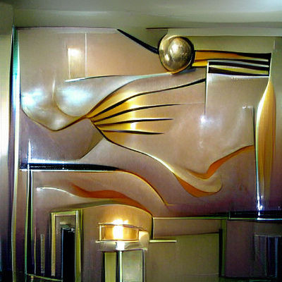 Elegant Art Deco Design with Polished Finish
