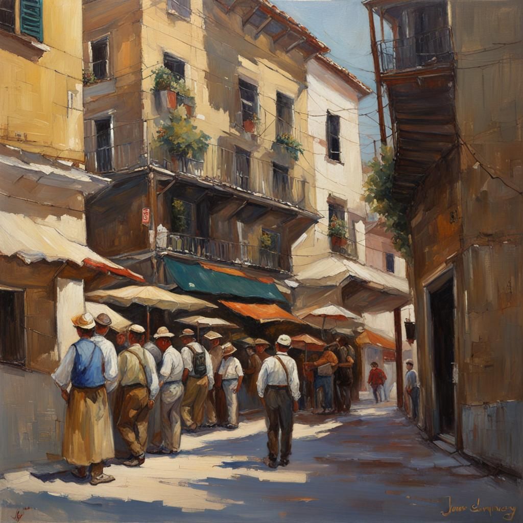 Sagimino in Oil Painting Style