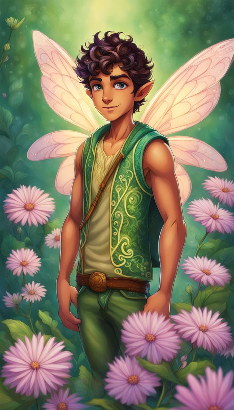 Butterflix Style Male Fairy Illustration