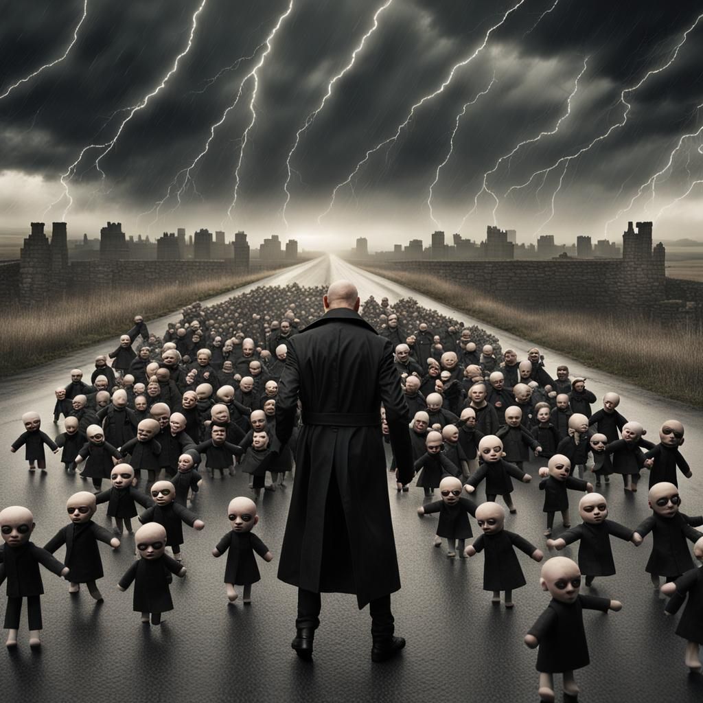 Man Dances with Killer Dolls in Violent Storm