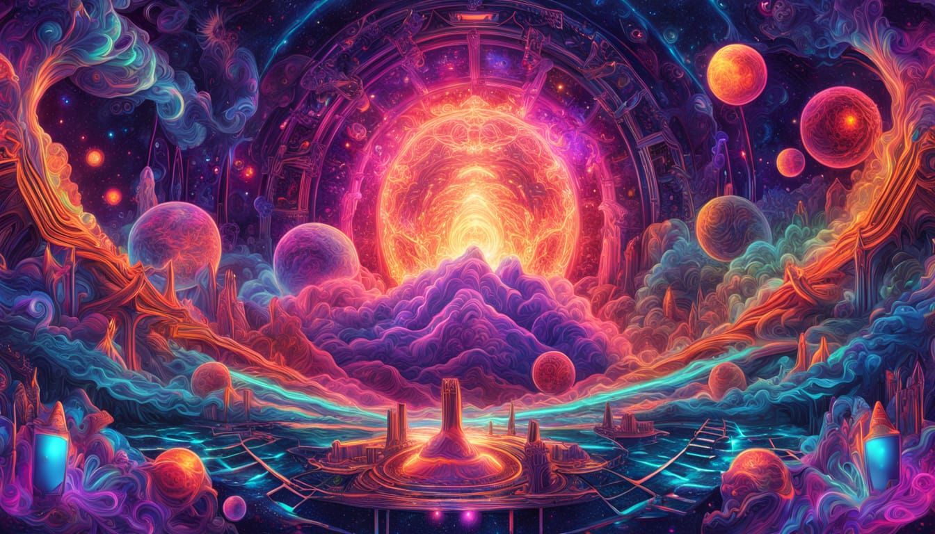 Scientists in Futuristic Lab Unleash Cosmic Time Travel Devi...