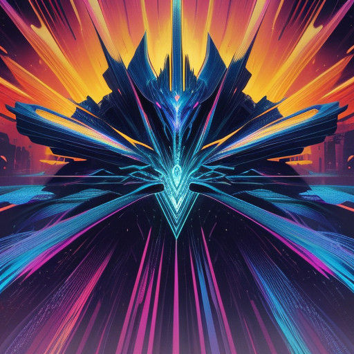 Hyperrealistic Figure in Vibrant, Detailed Landscape