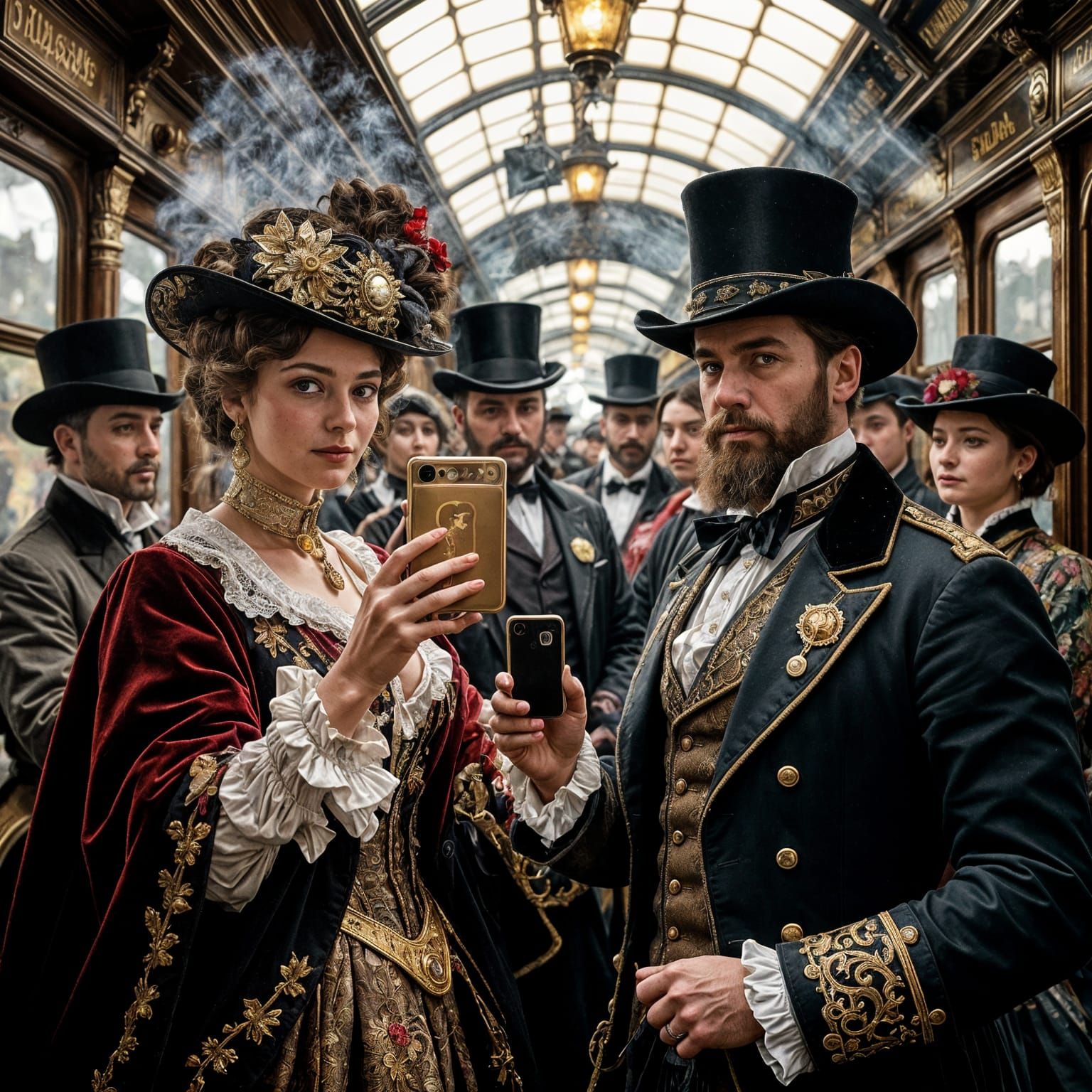 Victorian Aristocrats Film Themselves on Steam Train