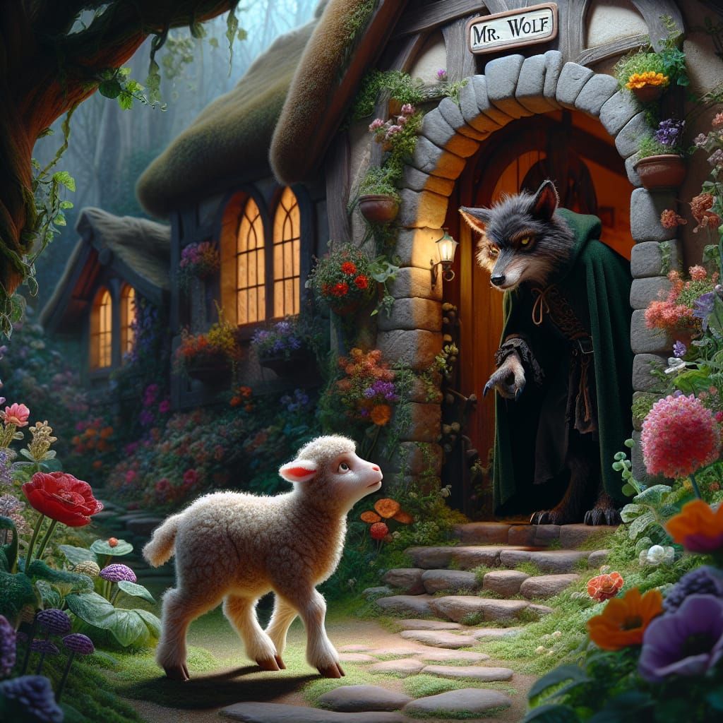 Lamb's Perilous Journey to Mr. Wolf's Cottage