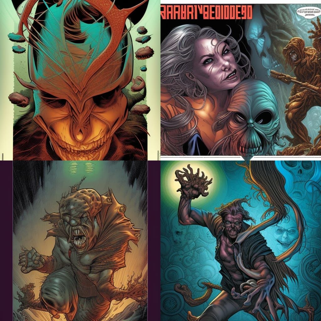 Mr. Scary: Comic Book Art Illustration