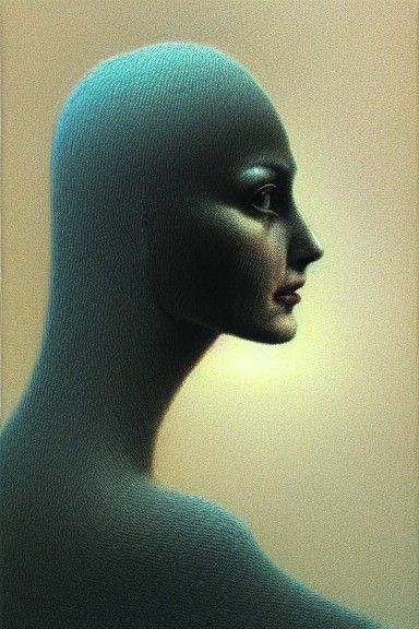 Beautiful Woman Portrait in Hyperrealistic Style