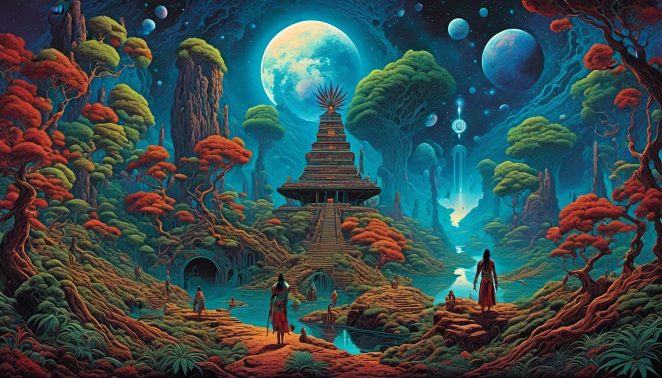 Epic Cosmic Masterpiece with Heavenly Surrealism