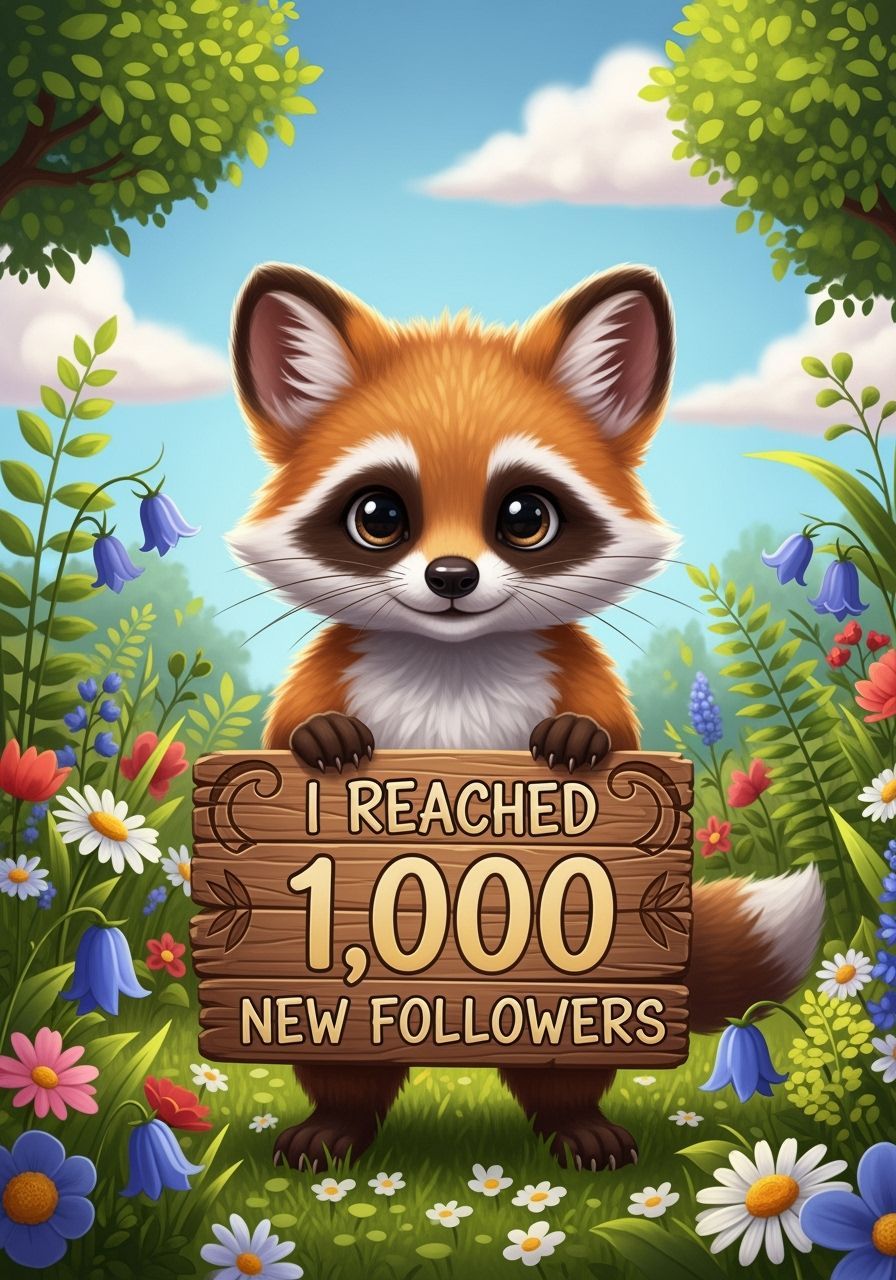 Woodland Creature Reaches Milestone in Whimsical Digital Art