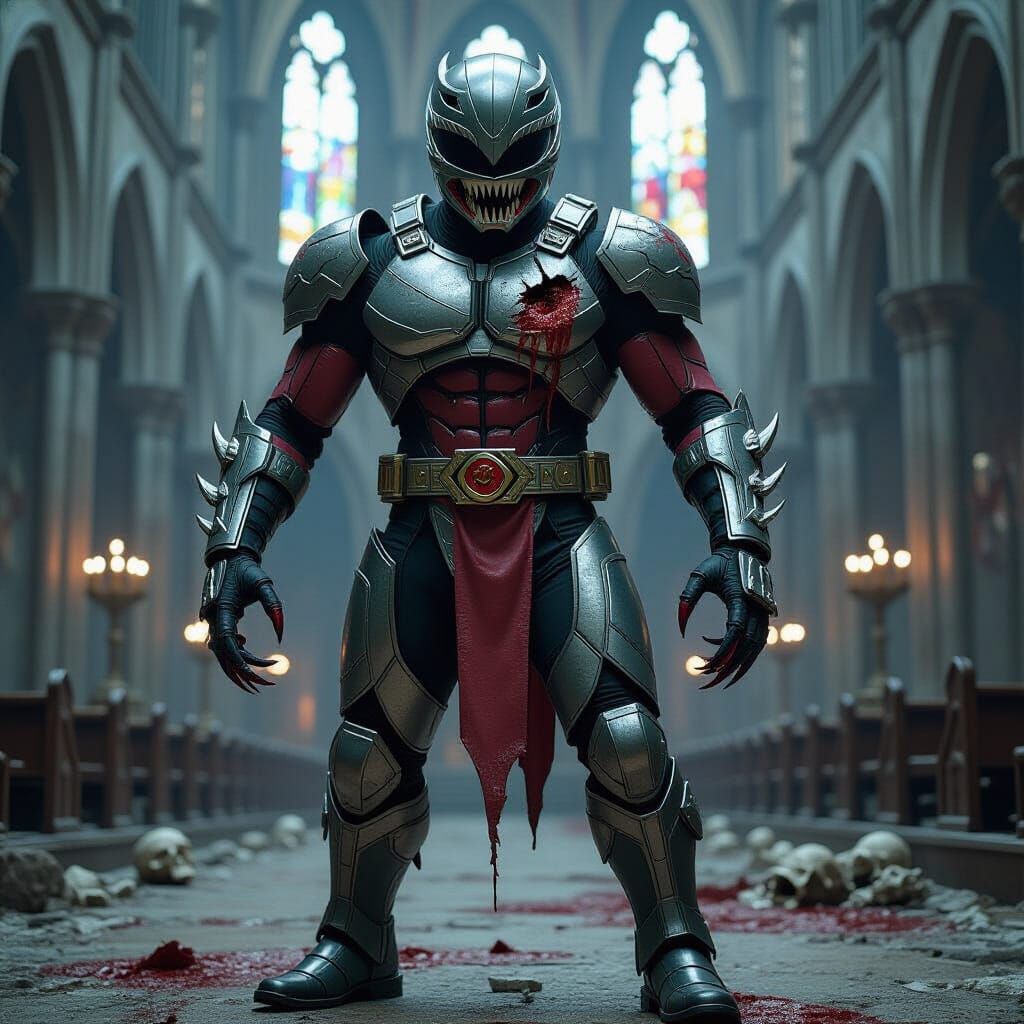 Monstrous Abomination in Stolen Power Ranger Suit