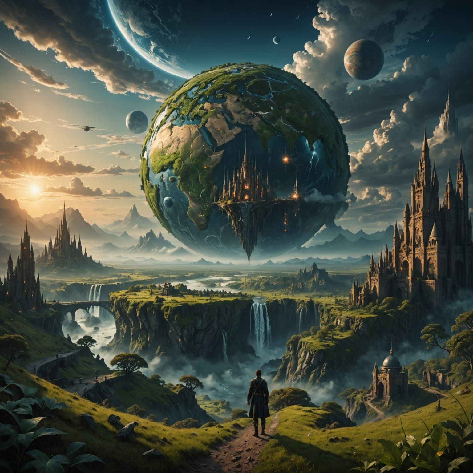 Epic Cinematic Digital Dreamscapes of a Distant Earth