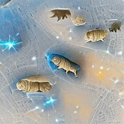 Surreal Tardigrade Dreamscape