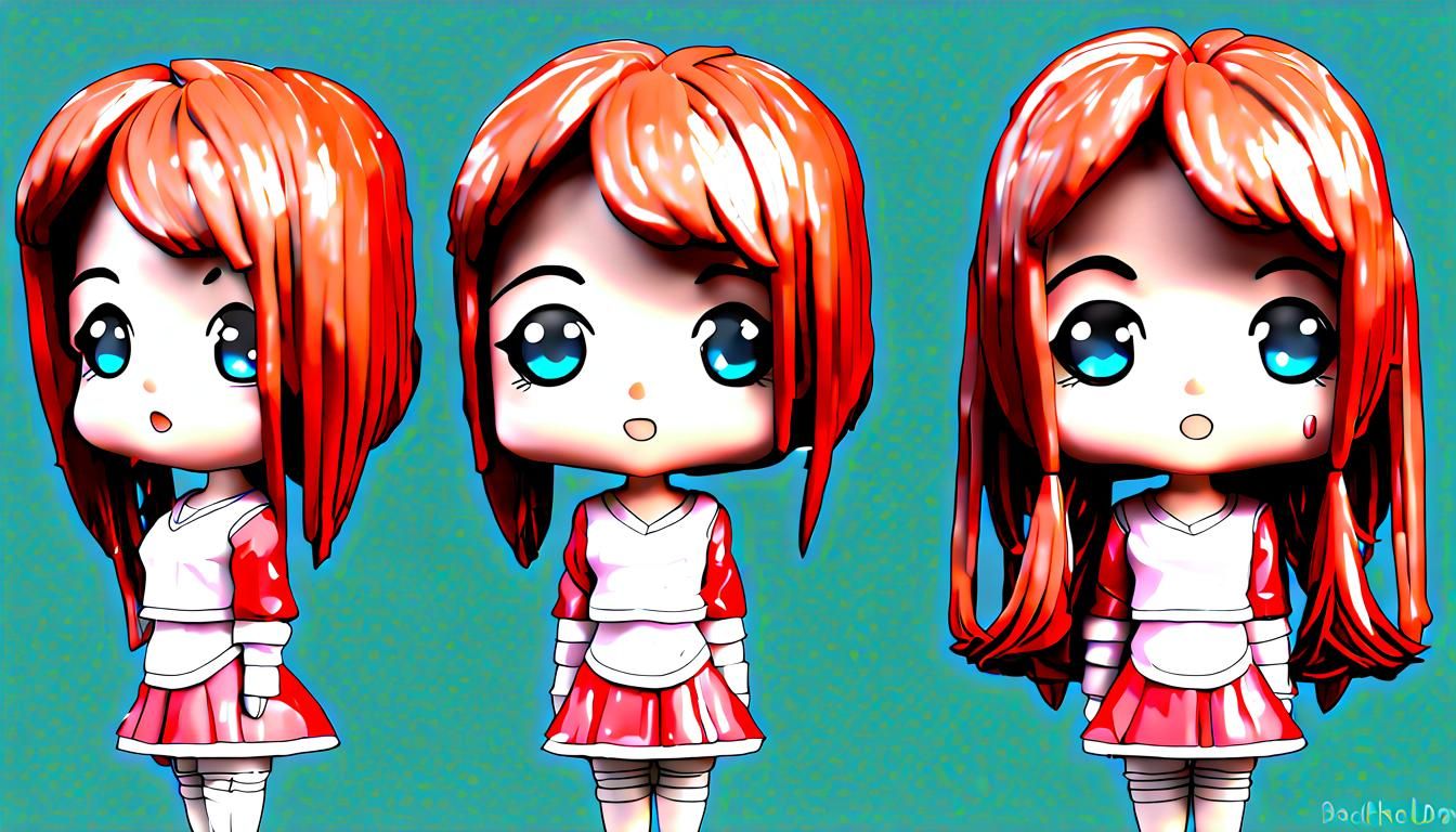 Anime Style Bobblehead Girl Figurine