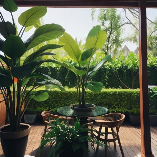 Plum Lounge with Plants in Professional Photography