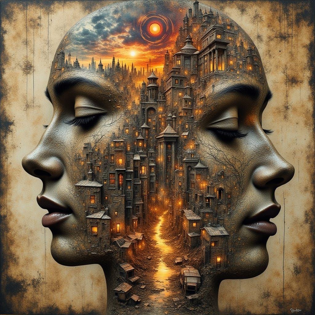 The Sound of Silence Abstract Landscape