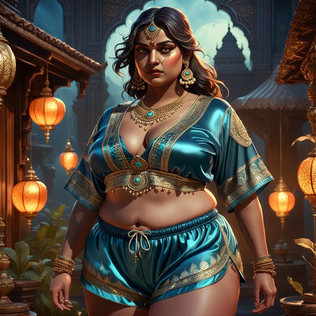 Fantasy Indian Goddess in Dark Fantasy Concept Art