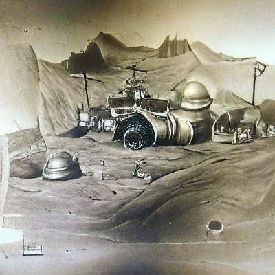 Vintage Photo: Mars and Jupiter Exploration, 1930s-40s